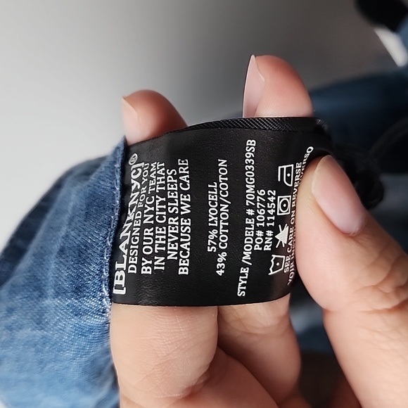 Blank NYC Wrap Tie Lightweight Denim Ruffle Skirt - Picture 5 of 8